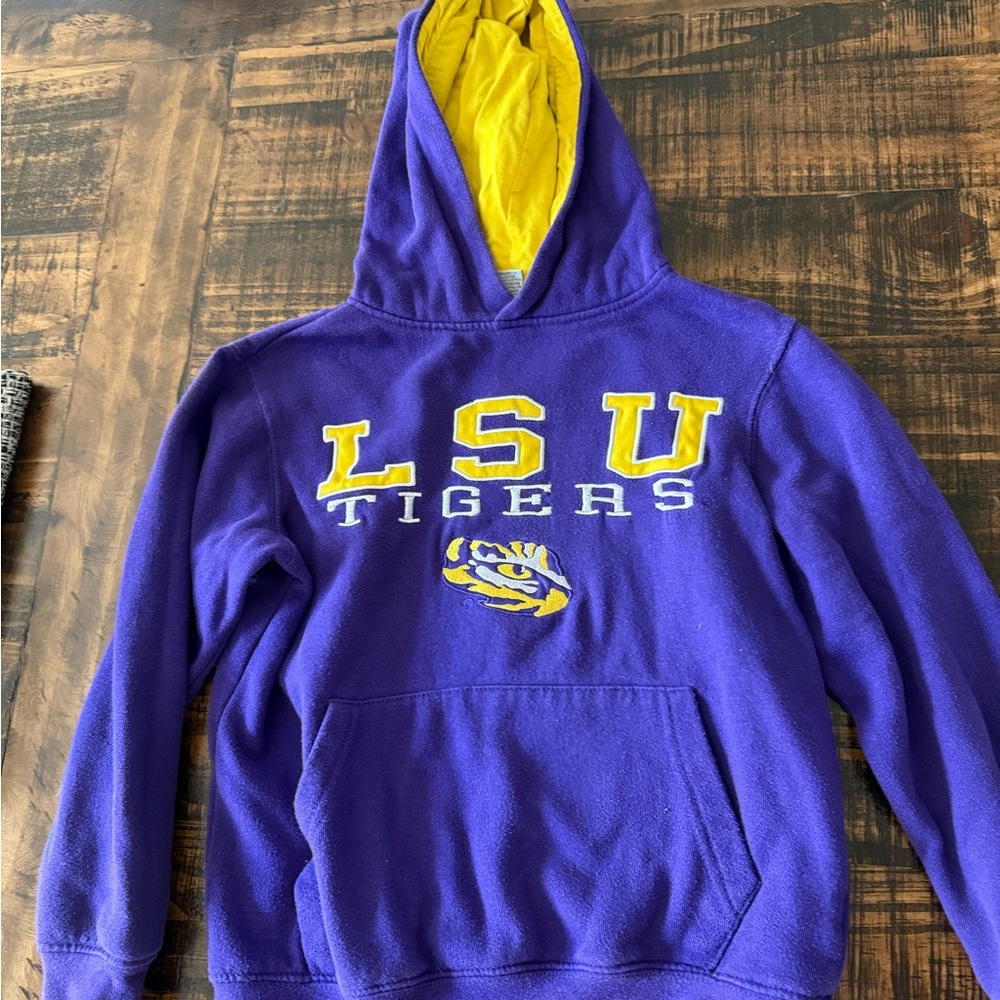 Stadium Athletics Purple and Yellow Youth Hoodie